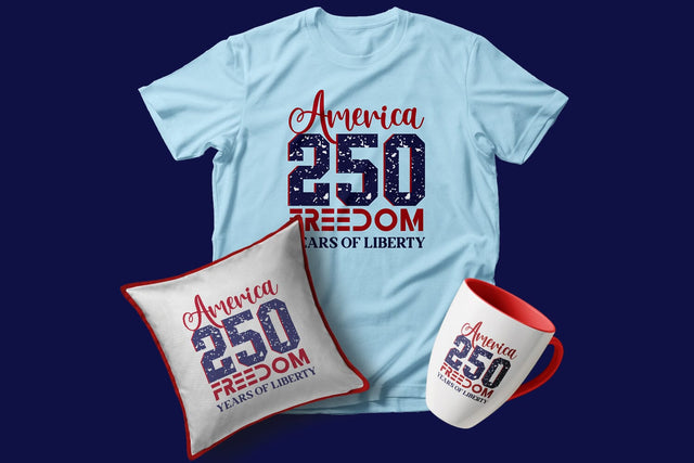 Retro America 250th Anniversary, USA 250th, 4th of July Sublimation SVG zafrans studio 