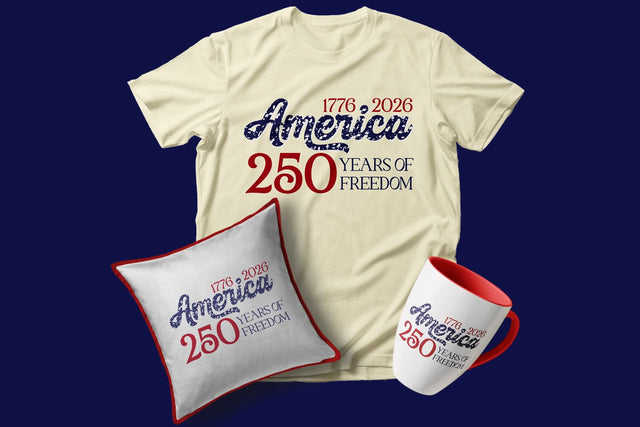 Retro America 250th Anniversary, USA 250th, 4th of July Sublimation SVG zafrans studio 