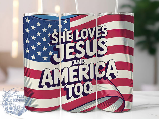 Retro America Faith 20oz Tumbler Wrap, Faith Patriotic Design, Jesus And America, Sublimation Wrap, 20oz Tumbler Design, PNG Tumbler Wrap, Independence Day Sublimation ToriDesigns 