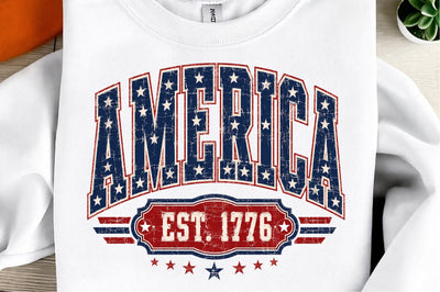 Retro America Patriotic, 4th of July PNG Sublimation designmaster24 