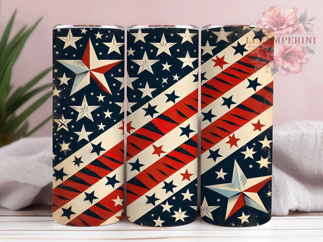 Retro American Flag Tumbler Wrap, Patriotic Tumbler Wrap, Stars and Stripes Tumbler, 20oz Tumbler Sublimation, Retro American Flag Tumbler, Digital Tumbler, Fourth of July Tumber Sublimation Li Zamperini 