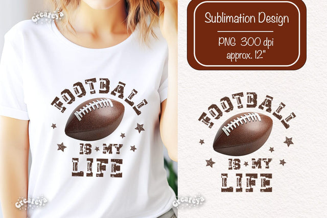 Retro American Football PNG quote sublimation t-shirt design Sublimation Createya Design 