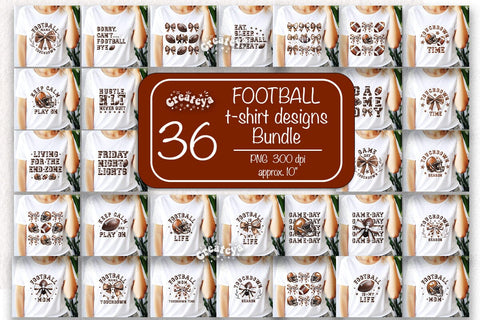 Retro American Football PNG Sublimation t-shirt design Football mom Coquette Bow png Game Day Touchdown Sublimation Createya Design 