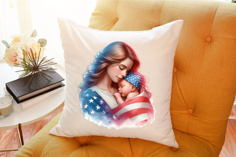 Retro American Mom Sublimation Clipart Sublimation designartist 