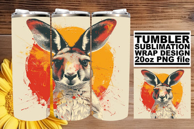 Retro Animal Magic Tumbler Design, Vintage Sublimation Wrap, 20oz, Nostalgic Wildlife Sublimation afrosvg 