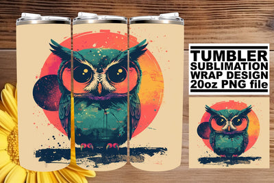 Retro Animal Magic Tumbler Design, Vintage Sublimation Wrap, 20oz, Nostalgic Wildlife Sublimation afrosvg 