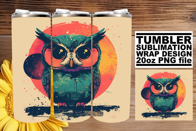 Retro Animal Magic Tumbler Design, Vintage Sublimation Wrap, 20oz, Nostalgic Wildlife Sublimation afrosvg 