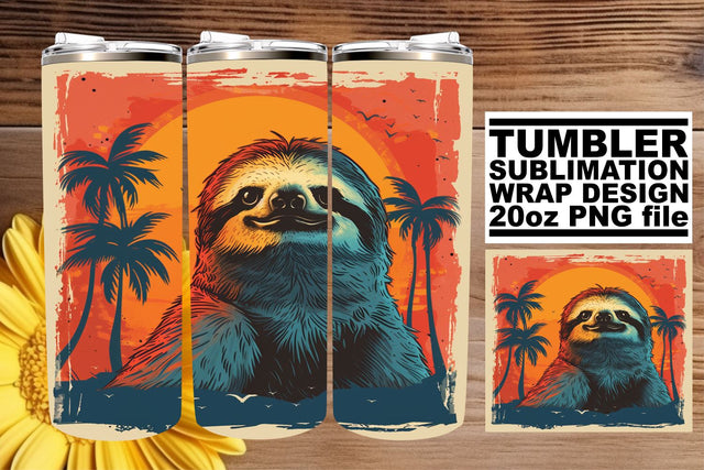 Retro Animal Parade Tumbler Design, Vintage Sublimation Wrap, 20oz, Nostalgic Menagerie Sublimation afrosvg 