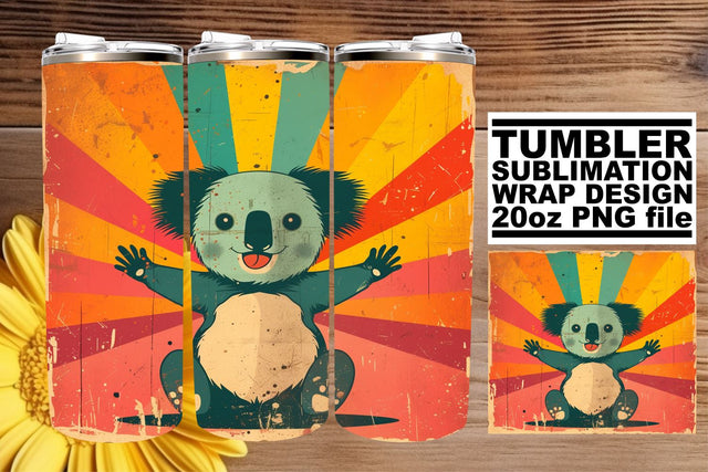 Retro Animal Parade Tumbler Design, Vintage Sublimation Wrap, 20oz, Nostalgic Menagerie Sublimation afrosvg 