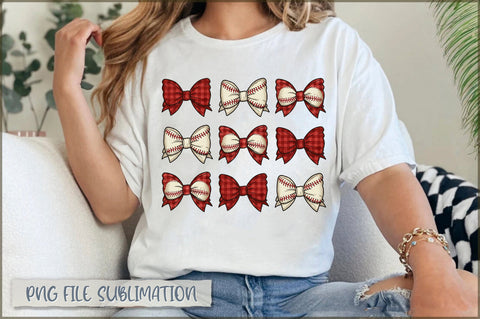 Retro Baseball Bow Coquette PNG Sublimation Shetara Begum 