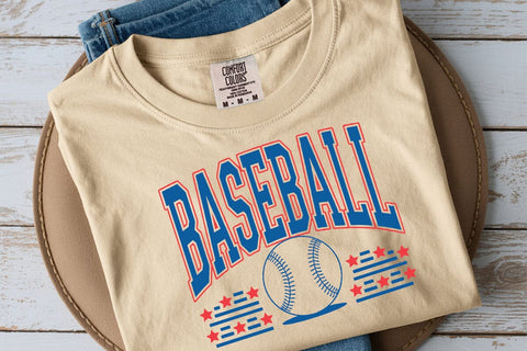 Retro Baseball SVG PNG: Varsity Sublimation Design SVG DesignDestine 