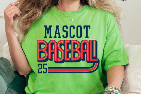 Retro Baseball Team Template, Baseball Mom Svg, Baseball Bundle Svg SVG DesignDestine 