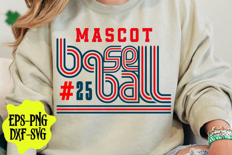 Retro Baseball Team Template, Baseball Svg, Baseball Mom Svg SVG DesignDestine 