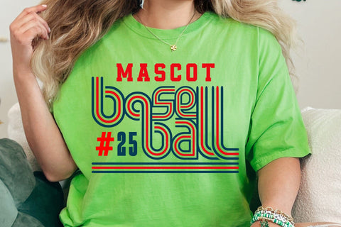 Retro Baseball Team Template, Baseball Svg, Baseball Mom Svg SVG DesignDestine 