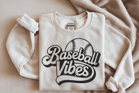 Retro Baseball Vibes SVG PNG: Game Day Shirt Design SVG DesignDestine 