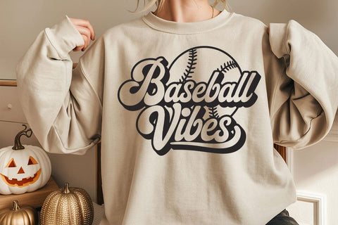 Retro Baseball Vibes SVG PNG: Game Day Shirt Design SVG DesignDestine 