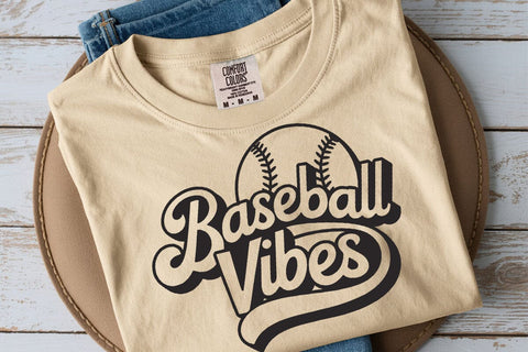 Retro Baseball Vibes SVG PNG: Game Day Shirt Design SVG DesignDestine 