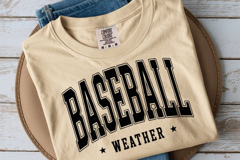 Retro Baseball Weather SVG PNG - Distressed Design SVG DesignDestine 