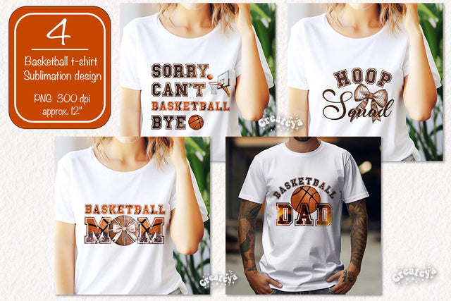 Retro Basketball quote Bundle sublimation t-shirt design Basketball and Bows png Coquette Basketball mom Sublimation Createya Design 