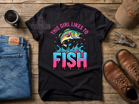 Retro Bass Fishing T-Shirt PNG, Retro Streetwear, Jumping Bass, Rainbow Scales, Dynamic Illustration, Skinny Tumbler, Sublimation PNG Sublimation SvggirlplusArt 