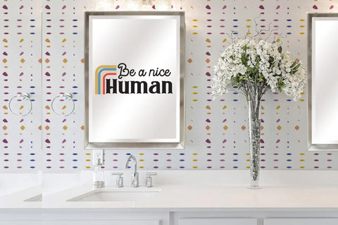 Retro Be A Nice Human Vintage Sublimation Png, Be Kind Png, Mama, Retro Sublimation, Retro Png, Retro Design, Sublimation Designs Downloads Sublimation Jagonath Roy 