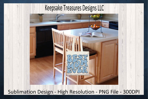 Retro Best Mom Ever Spring Daisies Sublimation PNG Design, Digital Download, PNG Printable, Sublimation Keepsake Treasures Designs LLC. 