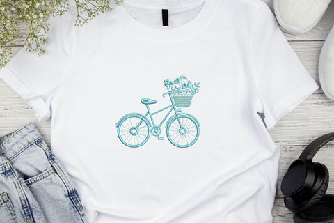 Retro Bicycle for Machine Embroidery Embroidery/Applique DESIGNS SvgOcean 