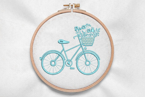 Retro Bicycle for Machine Embroidery Embroidery/Applique DESIGNS SvgOcean 