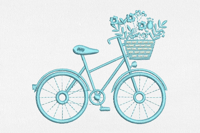 Retro Bicycle for Machine Embroidery Embroidery/Applique DESIGNS SvgOcean 