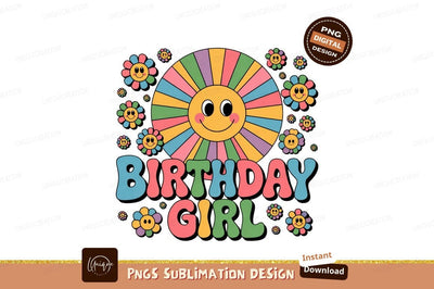 Retro Birthday Girl Sublimation Png Design Sublimation Designangry 
