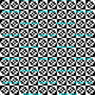 Retro Black and White Monochrome Daisy Flowers Sixties Pattern Digital Paper Digital Pattern Karma Genie Graphics 