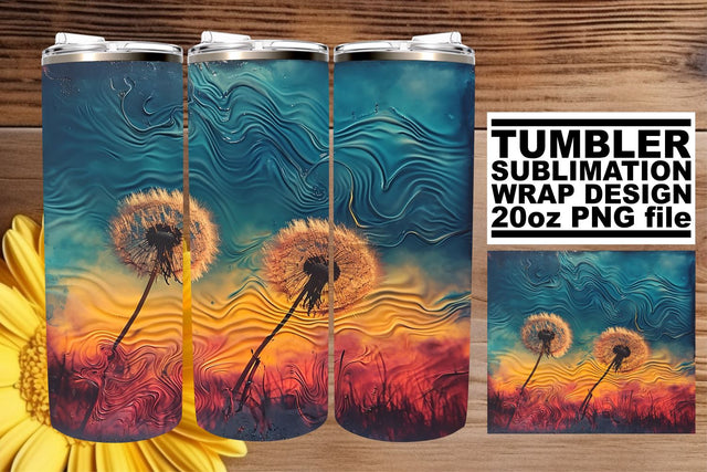 Retro Botanical Beauty: Sublimation 20oz Tumbler Wrap Sublimation afrosvg 
