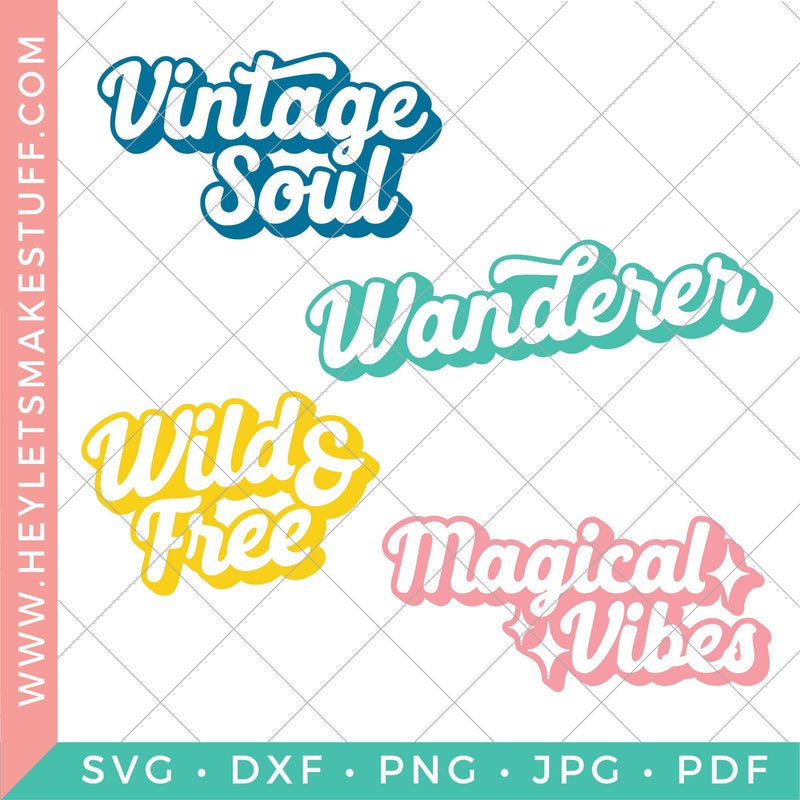Retro Bundle 2 SVG Hey Let's Make Stuff 