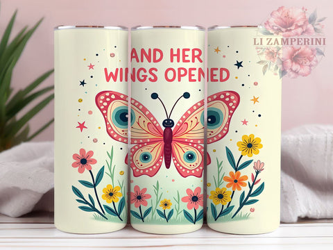 Retro Butterfly, Groovy Design, Tumbler PNG, Sublimation Design, 20oz Tumbler, Vintage Butterfly, Digital Download Sublimation Li Zamperini 