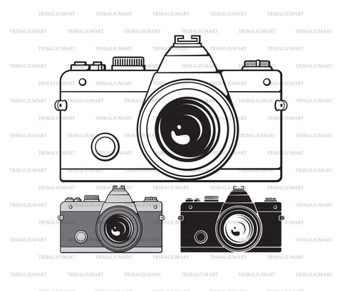 Retro camera SVG TribaliumArtSF 