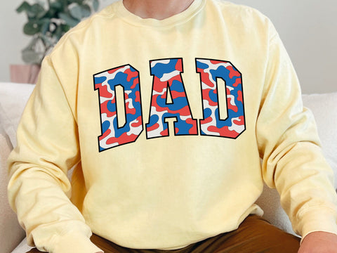 Retro Camo American Dad Svg Png , Dad Camouflage Png , 4th of July , Old Camo Dad , Dad Png, Vintage Camo Dad American SVG DesignDestine 