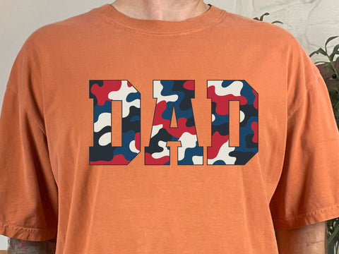 Retro Camo American Dad Svg Png , Dad Camouflage Png , 4th of July , Old Camo Dad , Dad Png, Vintage Camo Dad American SVG DesignDestine 
