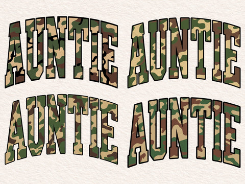 Retro Camo Auntie Design, Sublimation PNG SVG SVG DesignDestine 