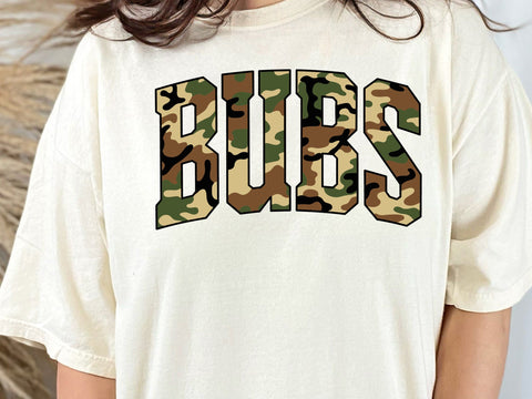 Retro Camo Bubs PNG SVG, Camouflage Bubs PNG, Camo Bubs Shirt, Boy Shirt, Old Camo Bubs, Vintage Camo Bubs Brother Sublimation Shirt Design SVG DesignDestine 