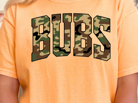 Retro Camo Bubs PNG SVG, Camouflage Bubs PNG, Camo Bubs Shirt, Boy Shirt, Old Camo Bubs, Vintage Camo Bubs Brother Sublimation Shirt Design SVG DesignDestine 