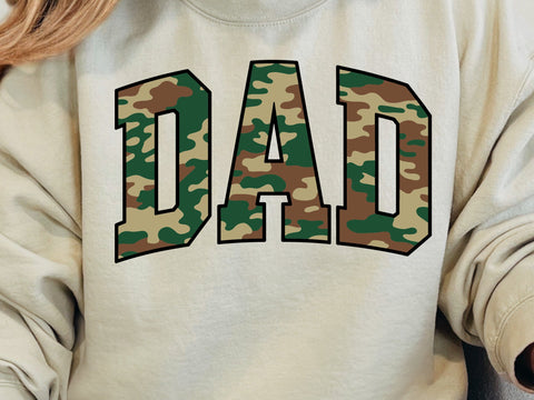 Retro Camo Dad Design, Distressed SVG PNG SVG DesignDestine 