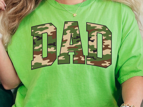 Retro Camo Dad Design, Distressed SVG PNG SVG DesignDestine 