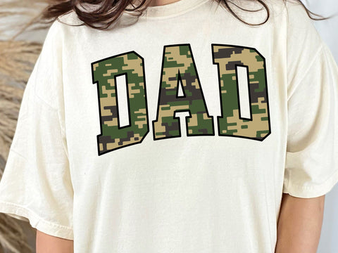 Retro Camo Dad Design, Distressed SVG PNG SVG DesignDestine 