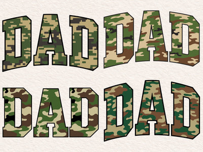 Retro Camo Dad Design, Distressed SVG PNG SVG DesignDestine 