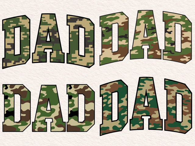 Retro Camo Dad Design, Distressed SVG PNG SVG DesignDestine 