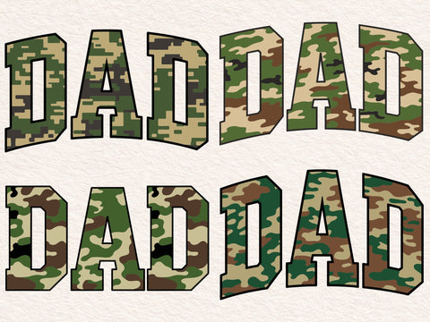 Retro Camo Dad Design, Distressed SVG PNG SVG DesignDestine 