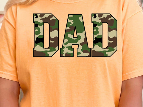 Retro Camo Dad Design, Distressed SVG PNG SVG DesignDestine 