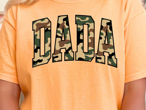 Retro Camo Dada Sublimation Design , Camouflage Dad , Old Camo Mama , Vintage Dada Fathers Day SVG DesignDestine 
