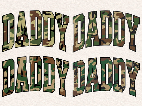 Retro Camo Daddy Design: Sublimation PNG SVG SVG DesignDestine 