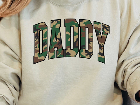 Retro Camo Daddy Design: Sublimation PNG SVG SVG DesignDestine 